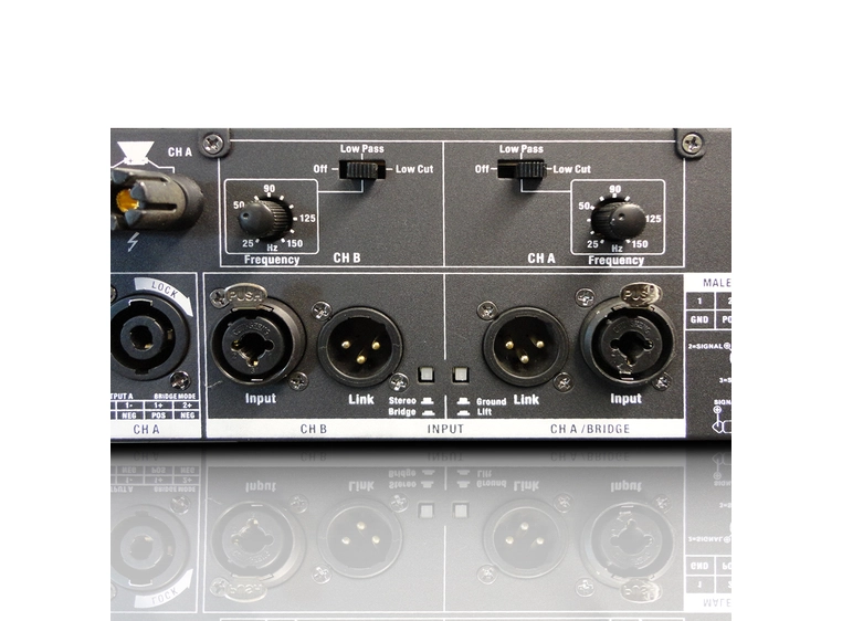 LD Systems DEEP² 2400 X Sluttrinn 2 x 1200 W 2 ohm 